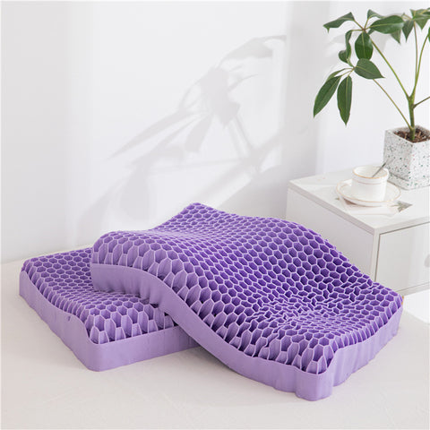 Neck Massage Bed Pillow. Honeycomb Orthopedic by Cuartos